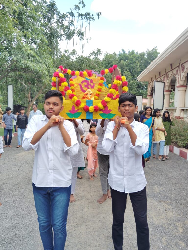MAEER’s MIT Vishwashanti Gurukul School Residential Campus Pandharpur - Ganesh Chaturthi celebration