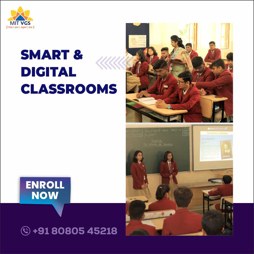 MAEER’s MIT Vishwashanti Gurukul School Residential Campus Pandharpur - smart and digital classrooms