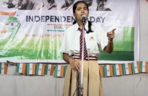 “मैं ऐसा भारत चाहती हूँ” Speech by Ishani Chate on Independence Day at MIT VGS Pandharpur